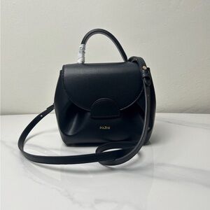 Polene Numero Un Nano Black Crossbody Bag